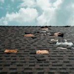 missing shingles on a Michigan roof